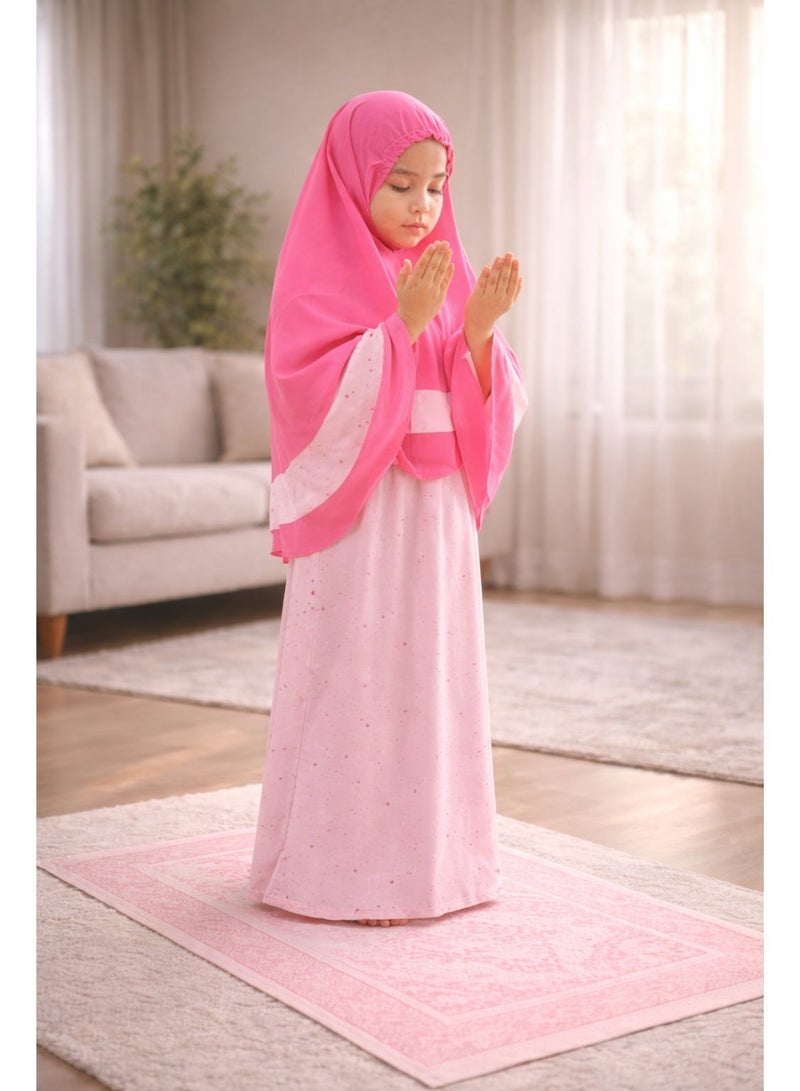 Elanesa  12–13 Years – Kids’ Unique Prayer Dress with Matching Bag and Prayer Mat, Made in Turkey, Perfect for Ramadan - Image 4